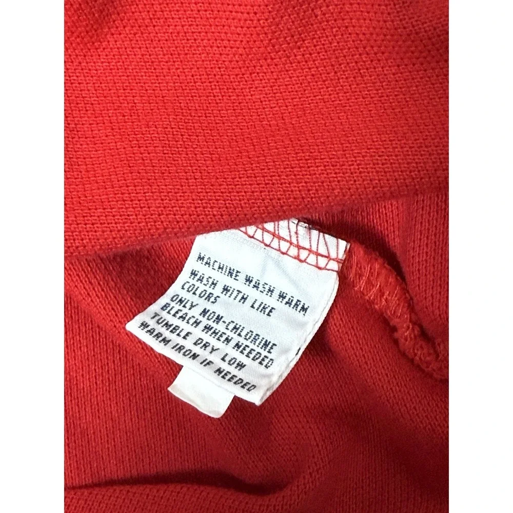 Ralph Lauren Men Polo Shirt Size L Red Pony Short Sleeve Cotton